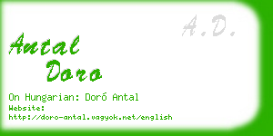 antal doro business card